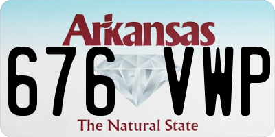 AR license plate 676VWP