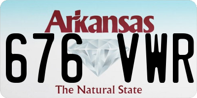 AR license plate 676VWR