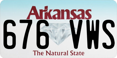 AR license plate 676VWS