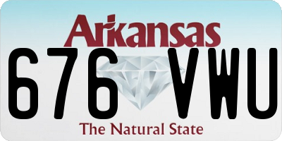AR license plate 676VWU