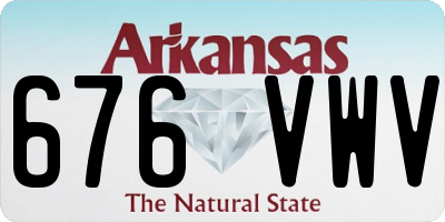 AR license plate 676VWV