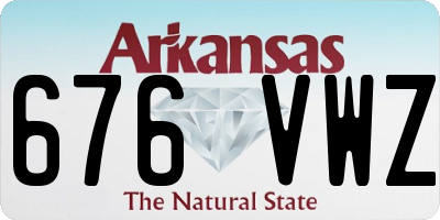 AR license plate 676VWZ