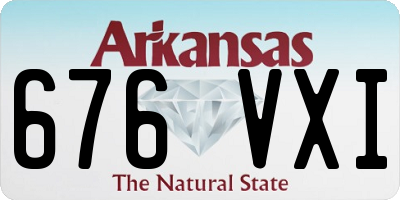 AR license plate 676VXI
