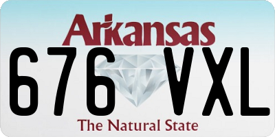 AR license plate 676VXL