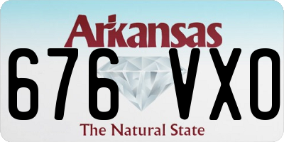AR license plate 676VXO
