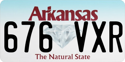 AR license plate 676VXR