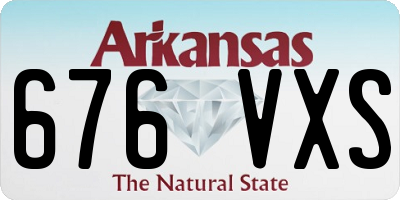 AR license plate 676VXS
