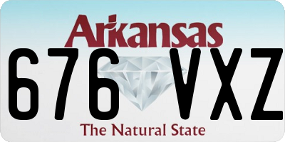 AR license plate 676VXZ