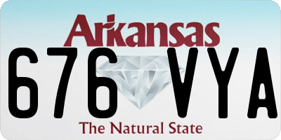 AR license plate 676VYA