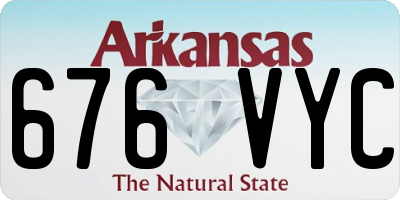 AR license plate 676VYC