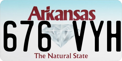 AR license plate 676VYH