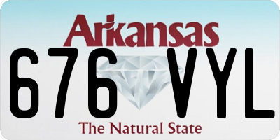 AR license plate 676VYL