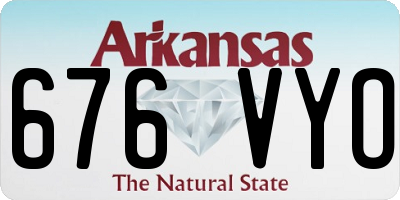 AR license plate 676VYO