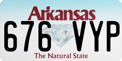 AR license plate 676VYP