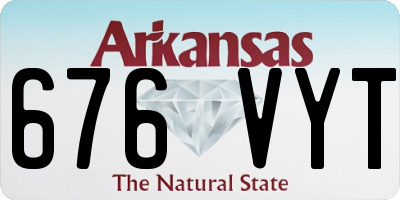 AR license plate 676VYT
