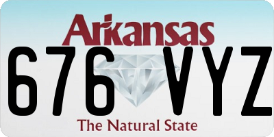 AR license plate 676VYZ