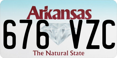 AR license plate 676VZC