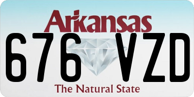 AR license plate 676VZD