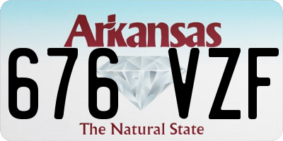 AR license plate 676VZF