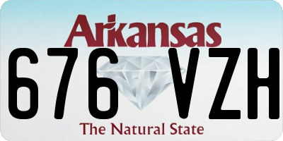 AR license plate 676VZH