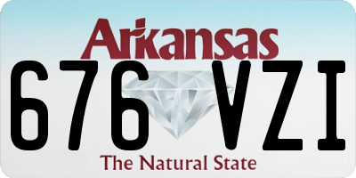 AR license plate 676VZI