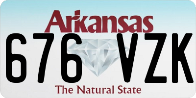 AR license plate 676VZK