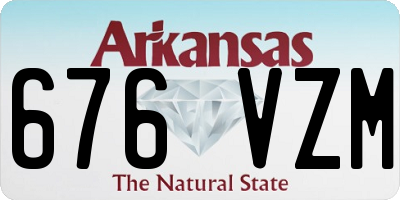 AR license plate 676VZM