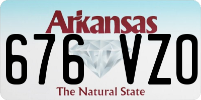 AR license plate 676VZO