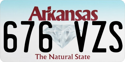 AR license plate 676VZS