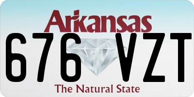 AR license plate 676VZT