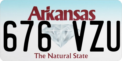 AR license plate 676VZU