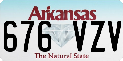 AR license plate 676VZV
