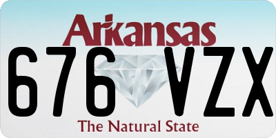 AR license plate 676VZX