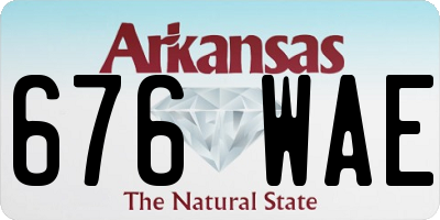 AR license plate 676WAE