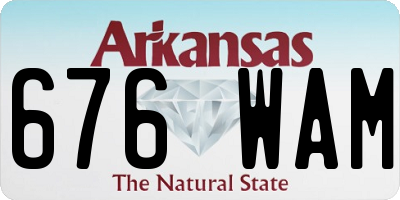 AR license plate 676WAM