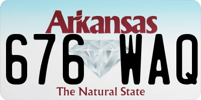 AR license plate 676WAQ