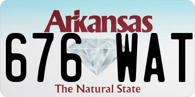 AR license plate 676WAT