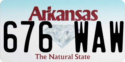 AR license plate 676WAW