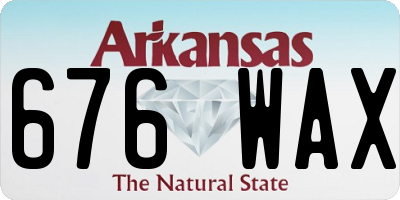 AR license plate 676WAX