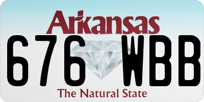 AR license plate 676WBB