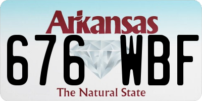 AR license plate 676WBF