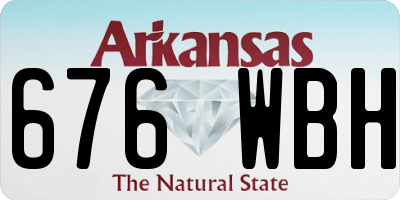 AR license plate 676WBH