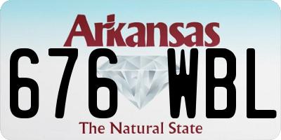 AR license plate 676WBL