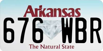 AR license plate 676WBR