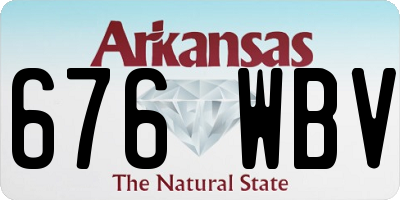 AR license plate 676WBV