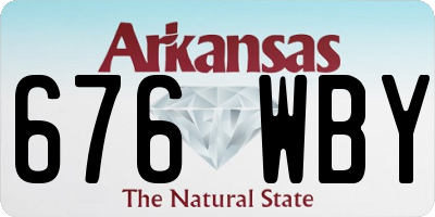 AR license plate 676WBY