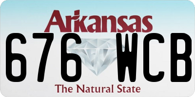 AR license plate 676WCB
