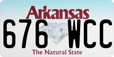 AR license plate 676WCC