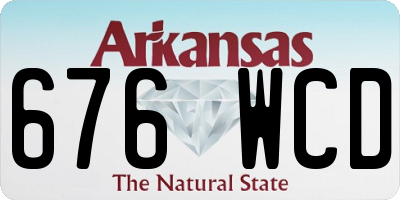 AR license plate 676WCD