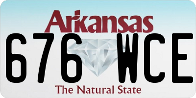 AR license plate 676WCE